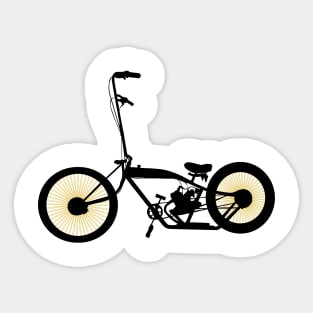 Lowrider Bicycle - All Black Sticker